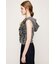 FRONT ZIP FRILL トップス