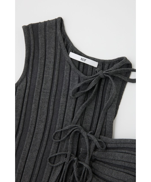 ASYMMETRY RIB HG BIBS｜スライの通販｜&mall（アンドモール