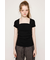 SQUARE NECK CUT トップス
