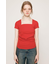 SQUARE NECK CUT トップス