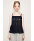PLEATS DENIM CAMI トップス