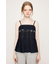 PLEATS DENIM CAMI トップス