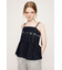 PLEATS DENIM CAMI トップス