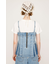 PLEATS DENIM CAMI トップス
