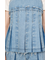 PLEATS DENIM CAMI トップス