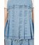 PLEATS DENIM CAMI トップス