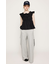 RIBBON ARM FRILL トップス