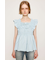 RIBBON ARM FRILL トップス