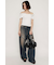 SHEER SHIRRING BUSTIER トップス