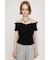 SHEER SHIRRING BUSTIER トップス