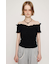 SHEER SHIRRING BUSTIER トップス