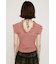 SHEER SHIRRING BUSTIER トップス