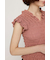 SHEER SHIRRING BUSTIER トップス