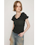 SHEER SHIRRING BUSTIER トップス