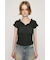 SHEER SHIRRING BUSTIER トップス