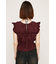 FRILL 2WAY RIBBON ブラウス