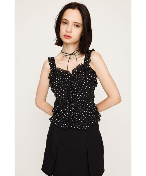 sly SHEER SQUEEZE CAMI トップス アイボリー SHEER SQUEEZE CAMI トップス｜スライの通販｜&mall（アンド