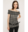 STRETCH CUT OFF SHOULDER トップス