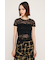 CUT LACE EMBROIDERY Tシャツ