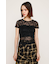 CUT LACE EMBROIDERY Tシャツ