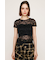 CUT LACE EMBROIDERY Tシャツ