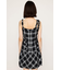 CHECK FRILL ショートワンピース