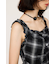 CHECK FRILL ショートワンピース