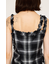 CHECK FRILL ショートワンピース