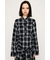 CHECK KNOT DETAIL シャツ