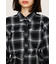 CHECK KNOT DETAIL シャツ