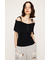 OFFSHOULDER RIB HG トップス