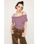 OFFSHOULDER RIB HG トップス