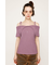 OFFSHOULDER RIB HG トップス