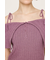 OFFSHOULDER RIB HG トップス
