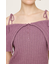OFFSHOULDER RIB HG トップス