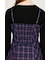 FRONT HOOK CHECK CAMI ワンピース