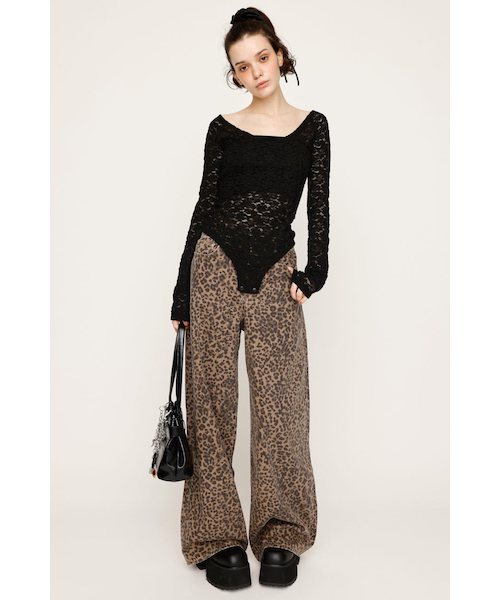 LEOPARD WIDE LEG PT-D｜スライの通販｜&mall（アンドモール）三井