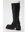 【SNSで話題の美脚チートブーツ！】SQUARE TOE KNEE ブーツ