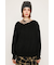 ASYMMETRY NECK LOOSE トップス