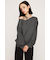 ASYMMETRY NECK LOOSE トップス