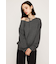 ASYMMETRY NECK LOOSE トップス