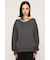ASYMMETRY NECK LOOSE トップス