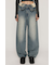 LAYERED STRAIGHT DENIM パンツ