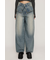 LAYERED STRAIGHT DENIM パンツ