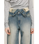 LAYERED STRAIGHT DENIM パンツ