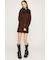 F／FUR COLLAR KNIT トップス