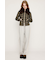 F／FUR COLLAR KNIT トップス