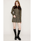 F／FUR COLLAR KNIT トップス
