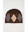 ARGYLE JQ KNIT BEANIE