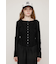 FRONT BUTTON CUT RIB トップス